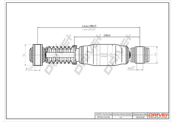 Amortyzator DR!VE+ DP1610.10.0146