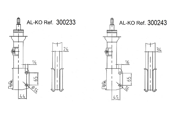 Amortyzator AL-KO 300233