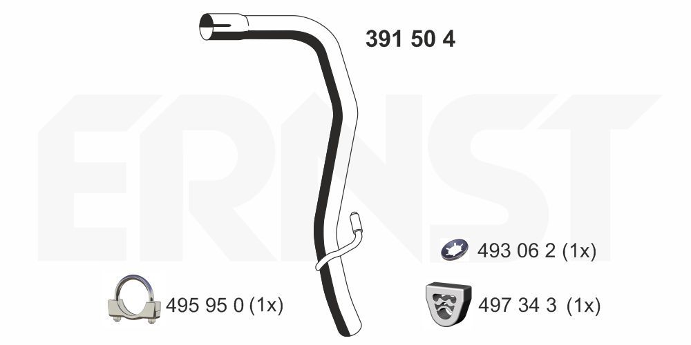 Rura wydechowa ERNST 391504