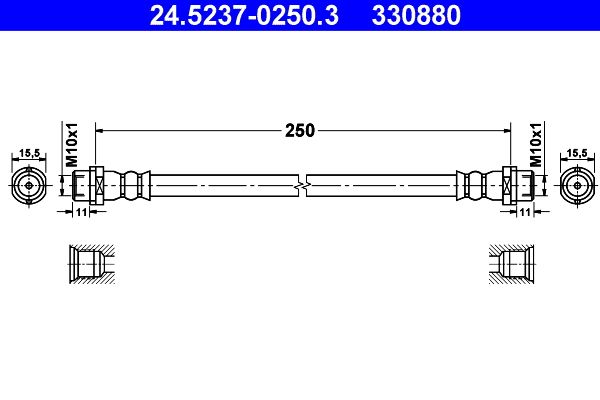 Brzdová hadica ATE 24.5237-0250.3