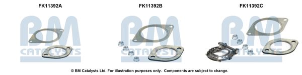 zestaw montażowy, filtr sadzy / filtr cząstek stałych BM CATALYSTS FK11392