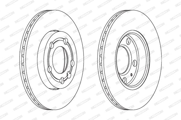 Tarcza hamulcowa FERODO DDF1164C