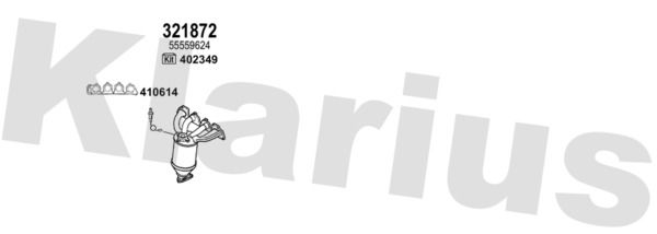 Układ wydechowy KLARIUS 393030E