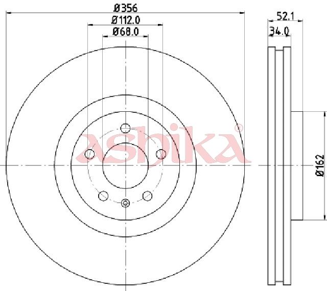 Disc frana ASHIKA 60-00-0929
