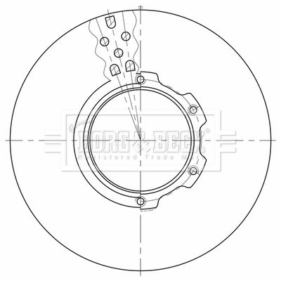 Tarcza hamulcowa BORG & BECK BBD32648