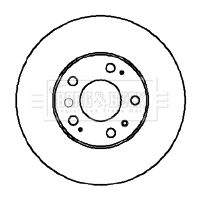 Tarcza hamulcowa BORG & BECK BBD5855S