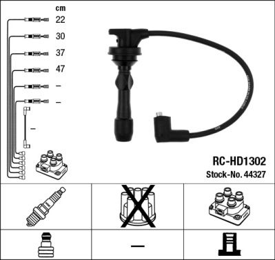 Sada kabelů pro zapalování NGK RC-HD1302