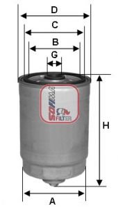 filtru combustibil SOFIMA S 1811 NR
