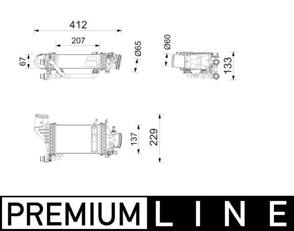 Intercooler, compresor MAHLE BEHR *** PREMIUM LINE *** CI 753 000P