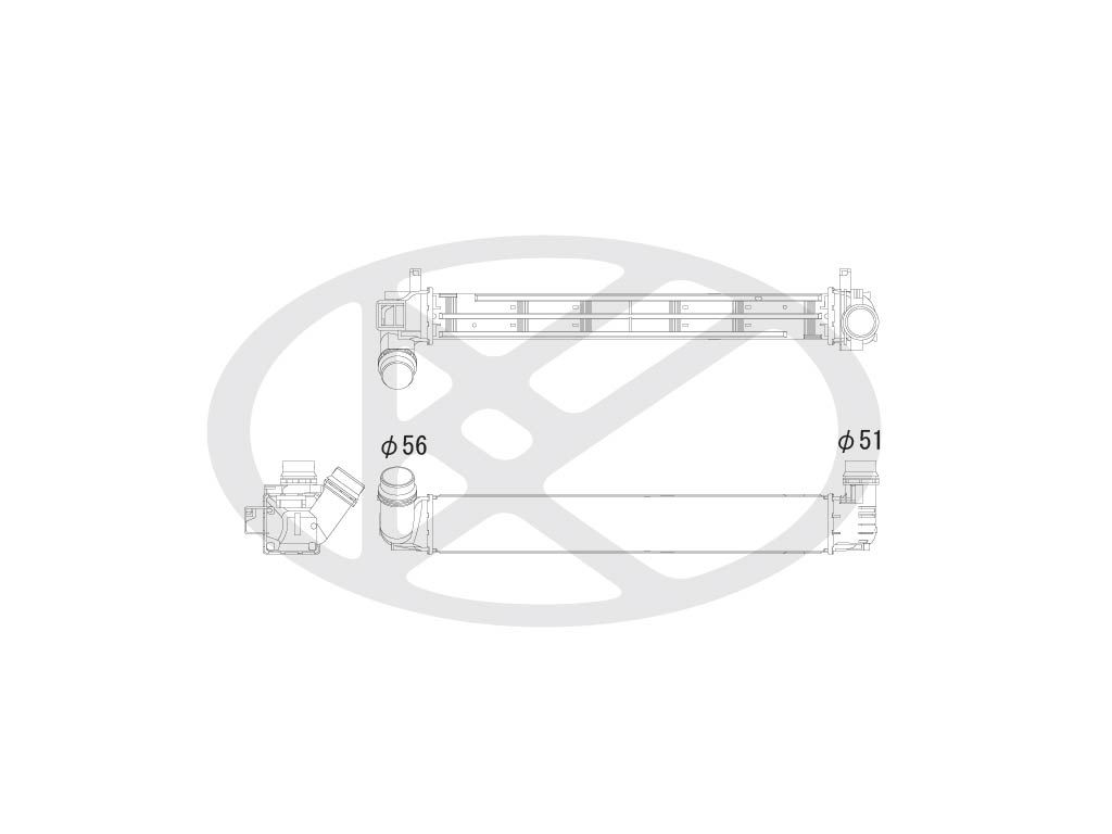 Intercooler, compresor KOYORAD IA490152