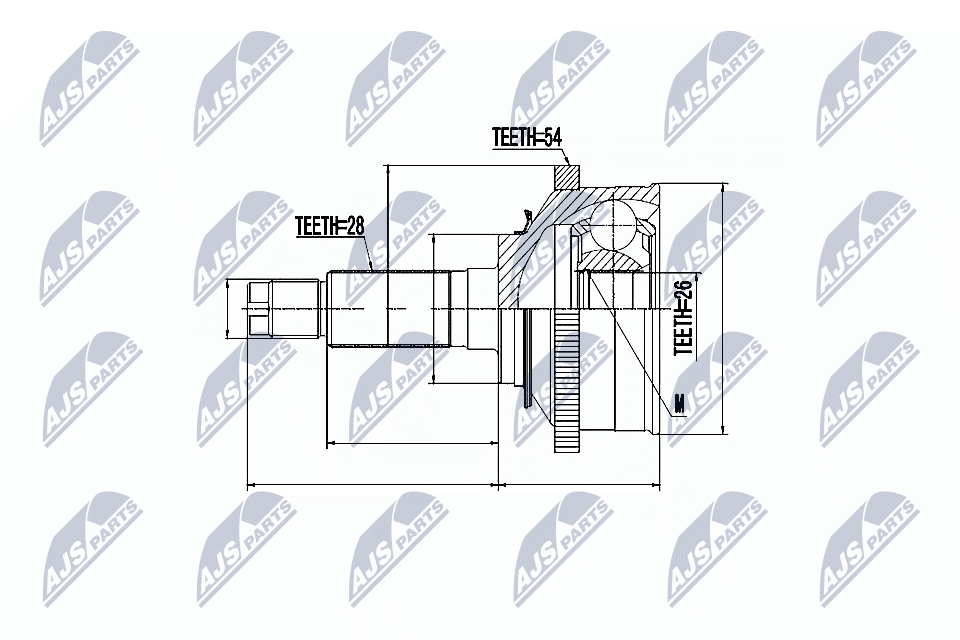 Šarnīru komplekts, Piedziņas vārpsta
