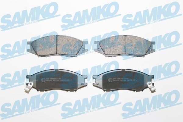 Sada brzdových destiček, kotoučová brzda SAMKO 5SP1346