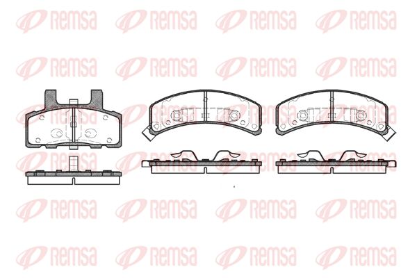 Zestaw klocków hamulcowych, hamulce tarczowe KAWE 0552 32