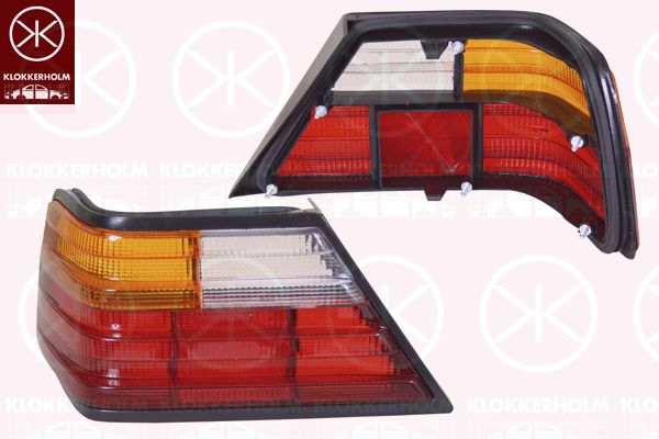 Szkło lampy, lampa tylna zespolona KLOKKERHOLM 35260752