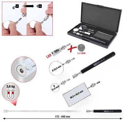 Set oglinzi atelier KS TOOLS 550.1145