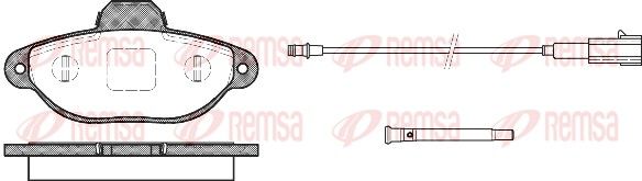 Sada brzdových platničiek kotúčovej brzdy REMSA 0414.21
