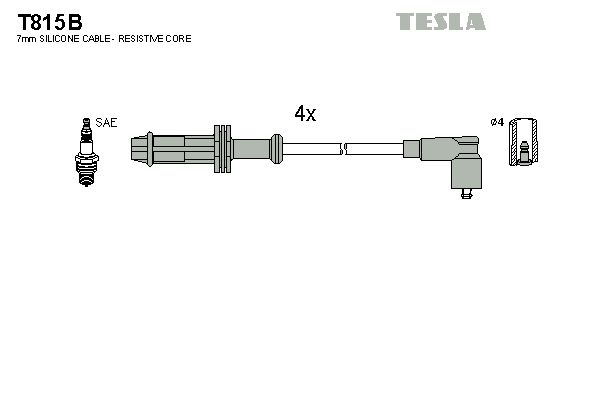 Sada kabelů pro zapalování TESLA T815B