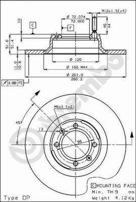 Tarcza hamulcowa AP 14058