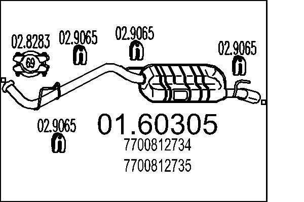 Tłumik końcowy MTS 01.60305