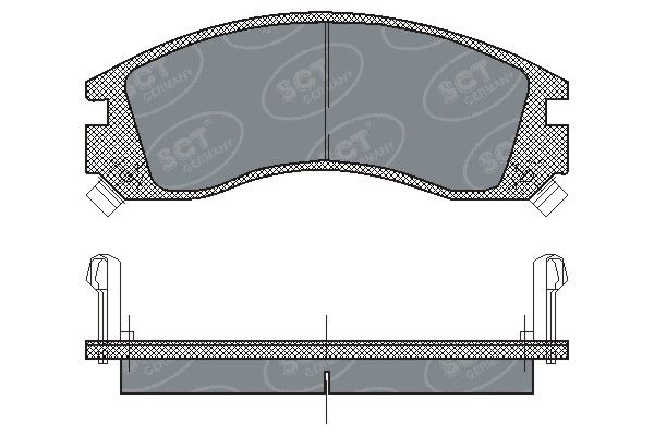 Zestaw klocków hamulcowych, hamulce tarczowe SCT - MANNOL SP 171 PR
