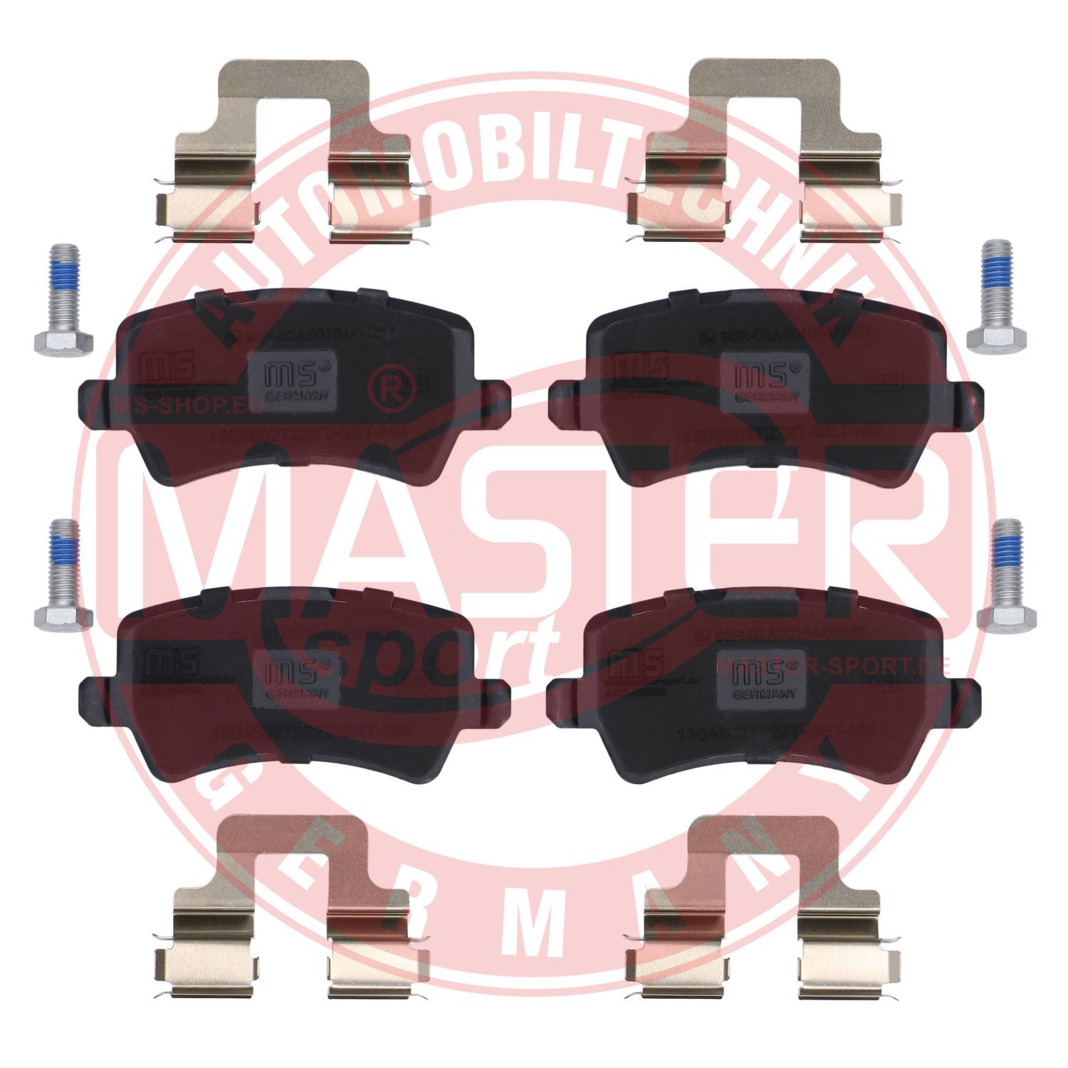 Zestaw klocków hamulcowych, hamulce tarczowe MASTER-SPORT GERMANY 13046027222T-SET-MS