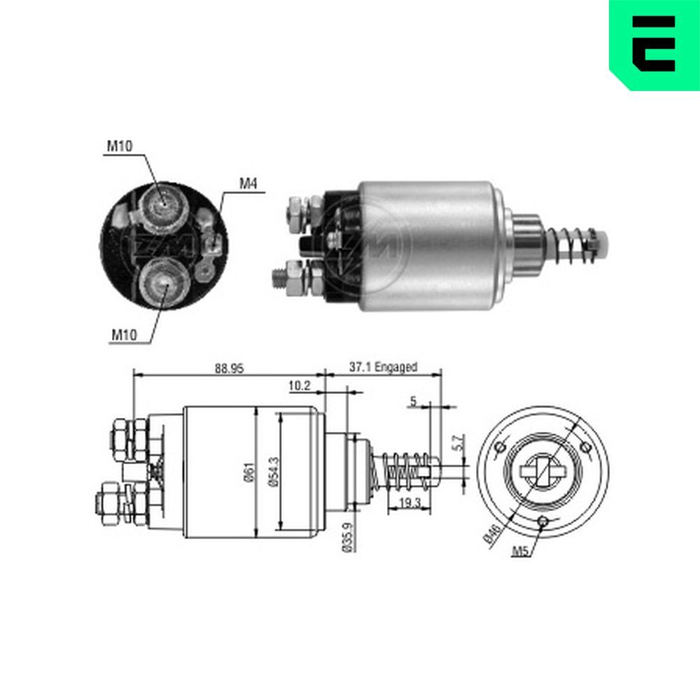 Solenoid, electromotor ERA ZM2639