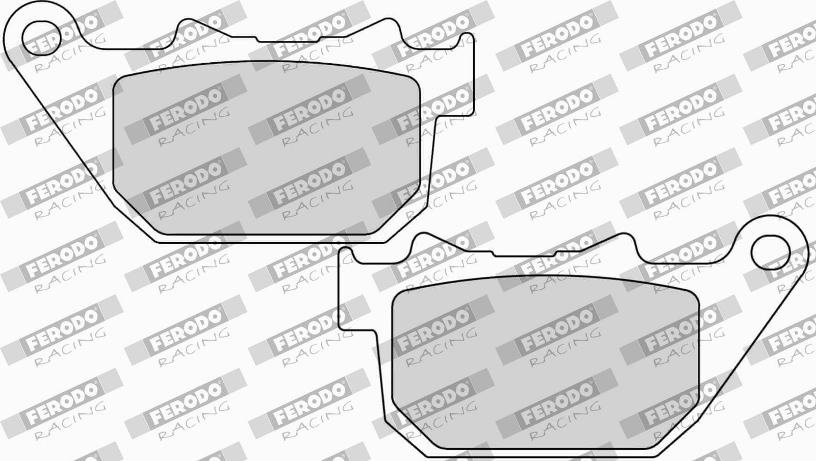 set placute frana,frana disc FERODO RACING FDB2180P