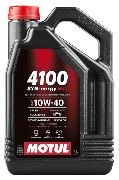 Motorolje MOTUL 4100 SYN-nergy SPEC 112891 10W40 4L