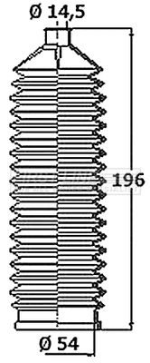 Zestaw osłon, układ kierowniczy FIRST LINE FSG3407