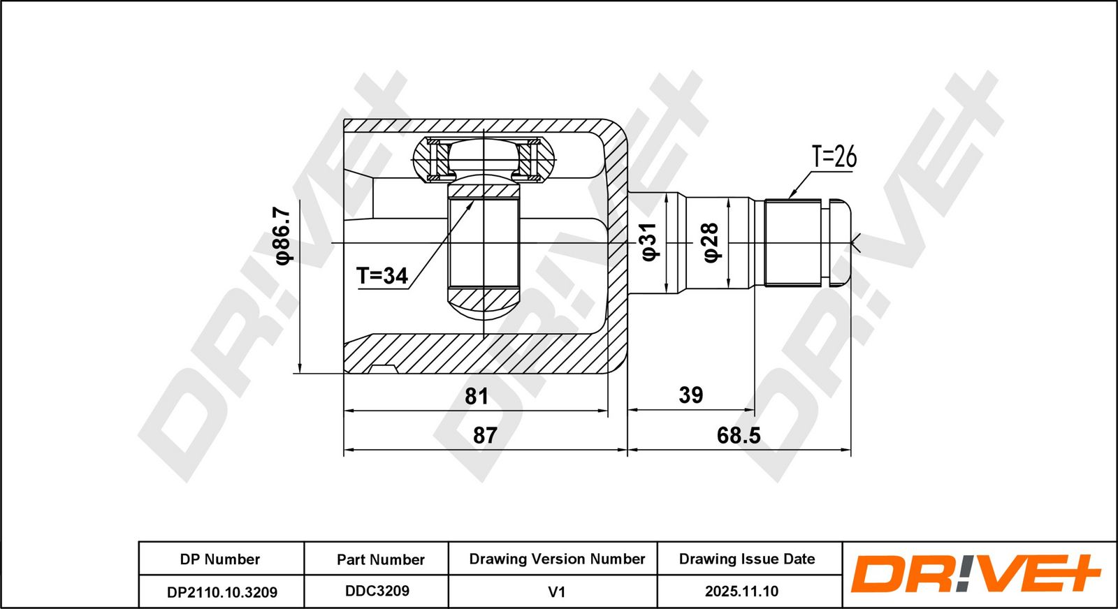 Liigendlaager, veovõll