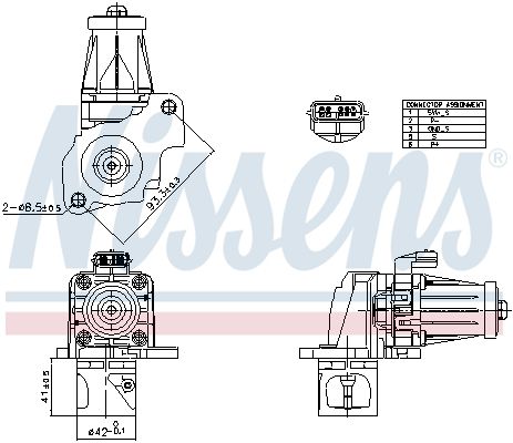 AGR / EGR - ventil NISSENS 98405