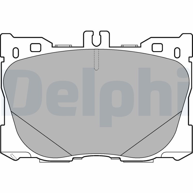 Sada brzdových platničiek kotúčovej brzdy DELPHI LP3276