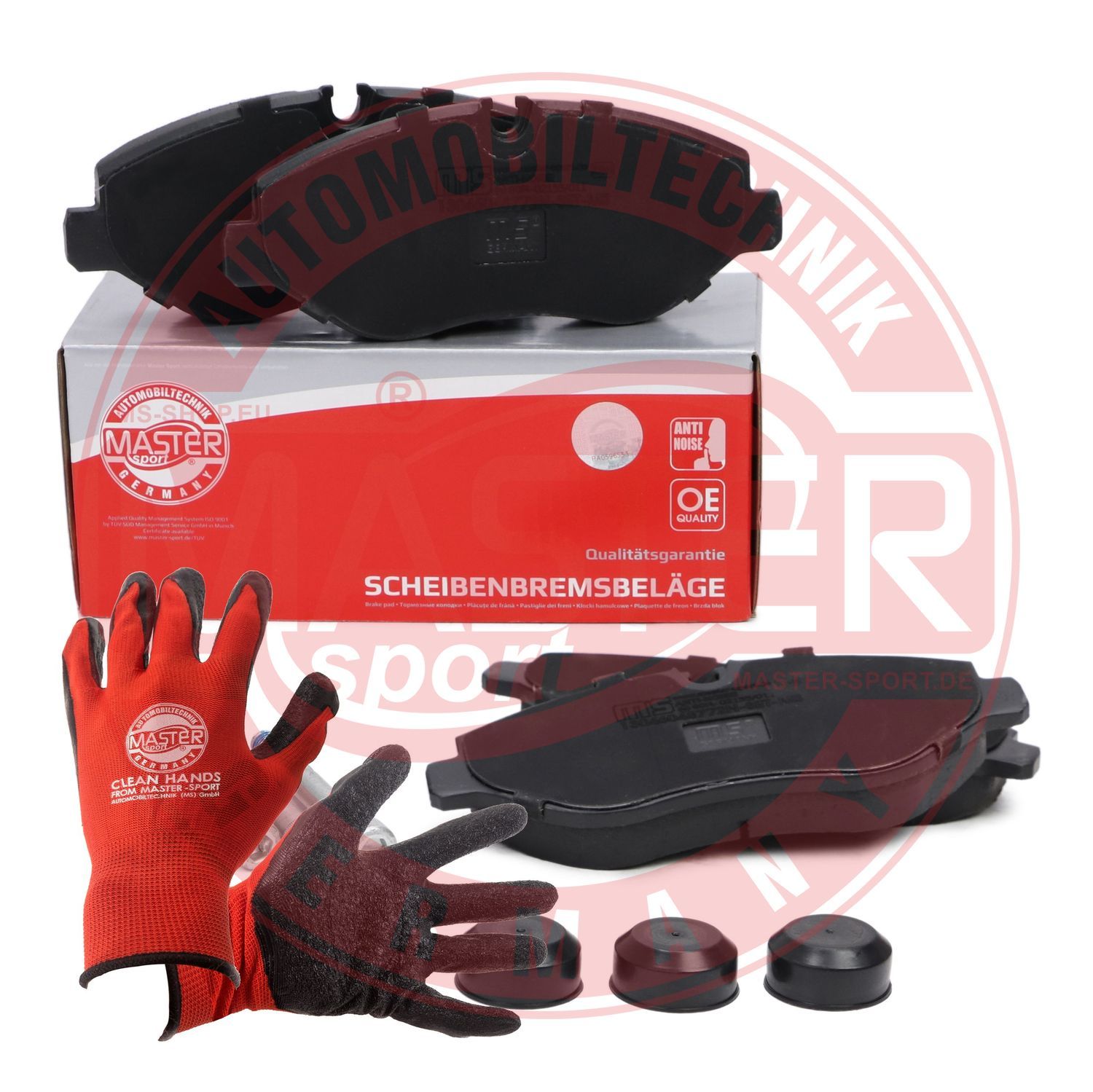 Zestaw klocków hamulcowych, hamulce tarczowe MASTER-SPORT GERMANY 13046048772N-SET-MSP
