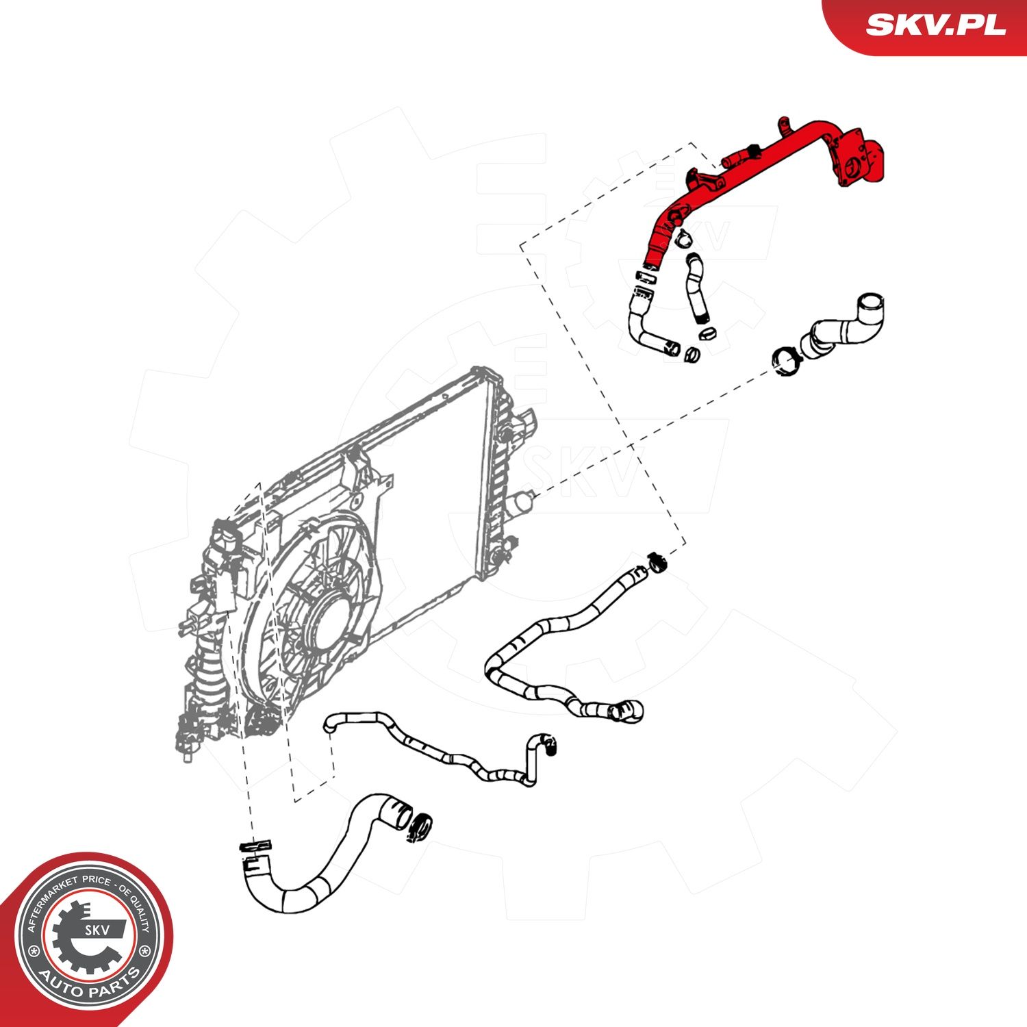 Levně Hadice chladiče ESEN SKV 24SKV310