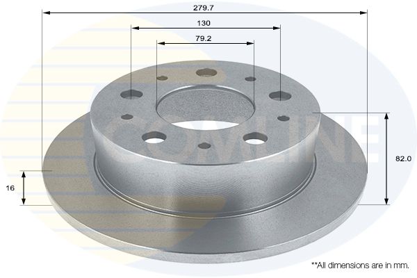 Tarcza hamulcowa COMLINE ADC1564