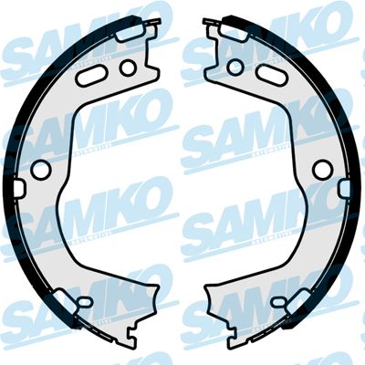 Zestaw szczęk hamulcowych, hamulec postojowy SAMKO 81046