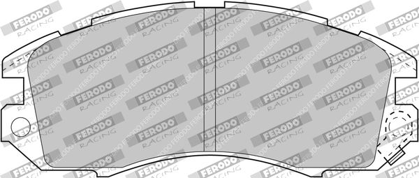 Zestaw klocków hamulcowych, hamulce tarczowe FERODO RACING FCP789H