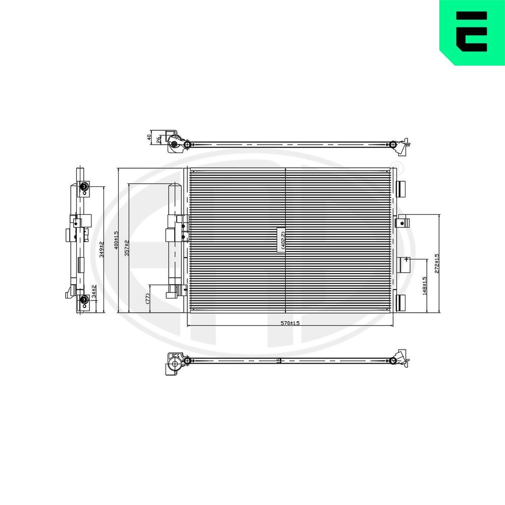 Condensator, climatizare ERA 667358