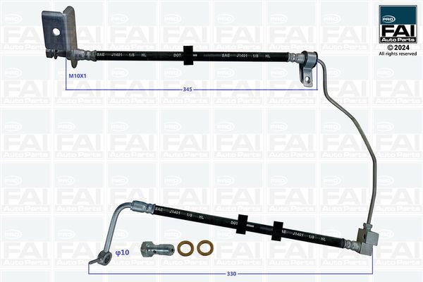Przewód hamulcowy elastyczny FAI AUTOPARTS FPBH284