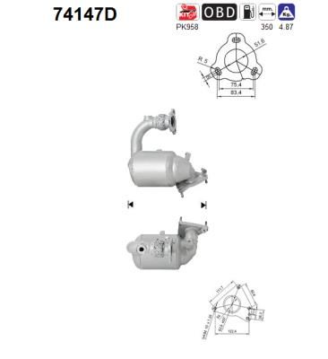 Katalizator AS 208A0JD50A