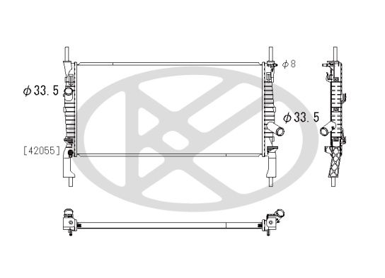 Radiator, racire motor KOYORAD PL322443