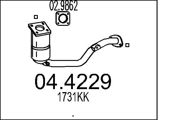 Katalizator MTS 04.4229