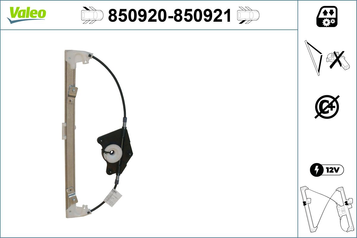 Mecanism actionare geam VALEO 850921
