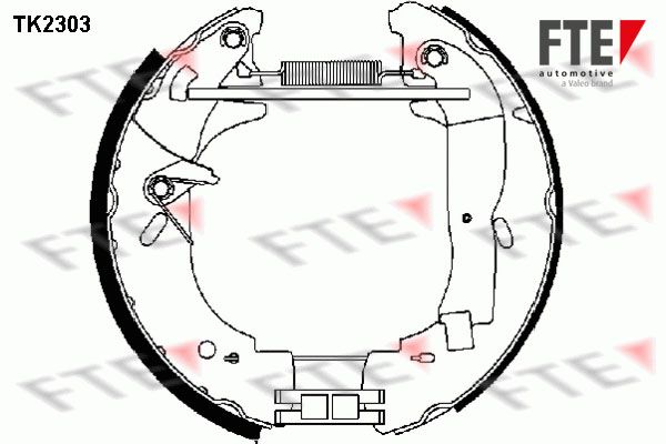 Zestaw szczęk hamulcowych FTE TK2303