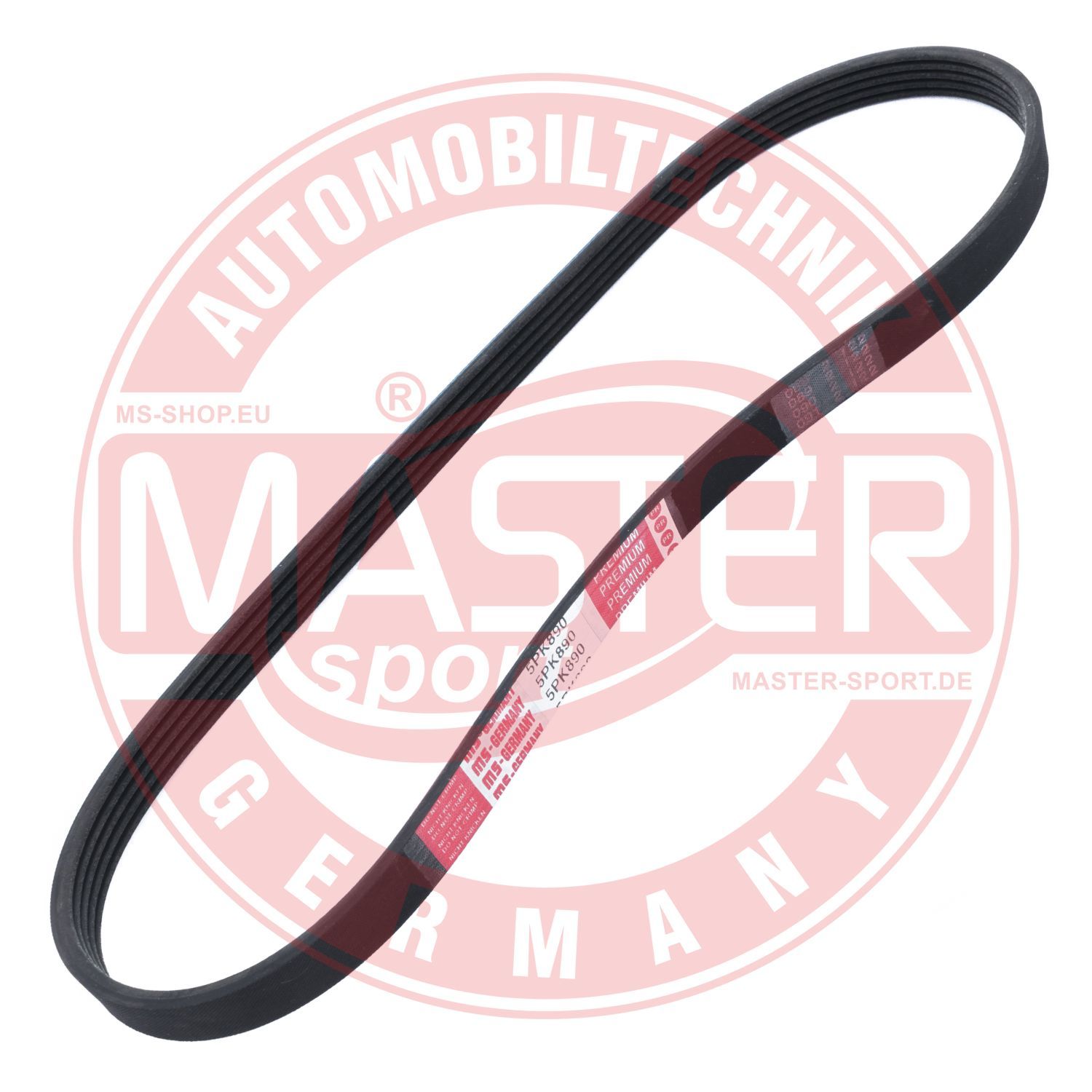 Pasek klinowy wielorowkowy MASTER-SPORT GERMANY 5PK890-PCS-MS