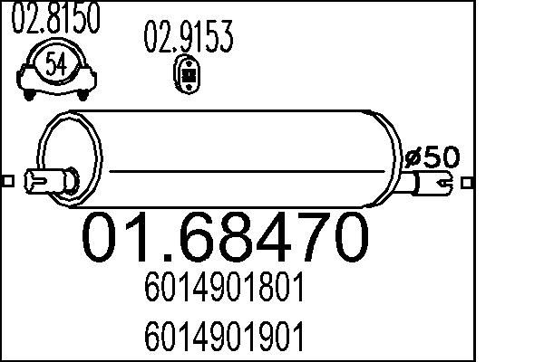 Tłumik końcowy MTS 01.68470