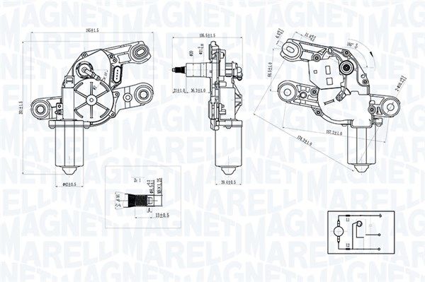 motor stergator MAGNETI MARELLI 064075200010