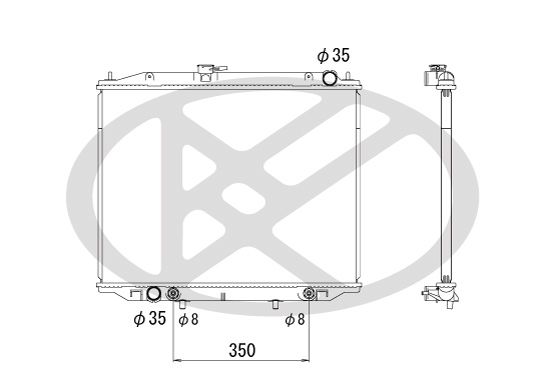 Radiator, racire motor KOYORAD PL021848