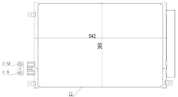 Condensator, climatizare MTR 13054439