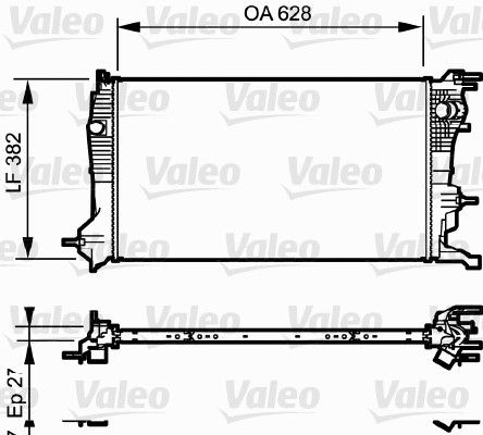 Radiator, racire motor VALEO 735185